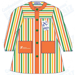Bata rayas infantil naranja 2