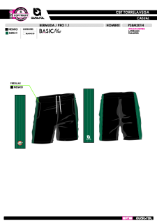 Bermuda PRO 1.1 - Negro 2