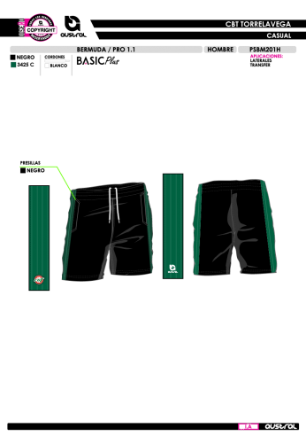 Bermuda PRO 1.1 - Negro