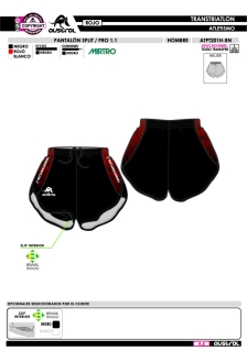 Pantalón Split PRO 1.1 - Rojo 2