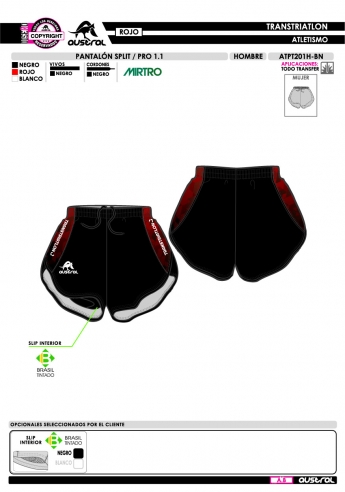 Pantalón Split PRO 1.1 - Rojo