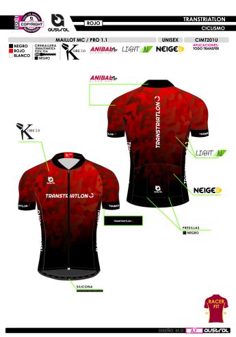 Maillot MC PRO 1.1 - Rojo