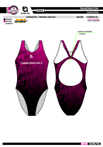 Bañador Tirante Ancho - Rosa