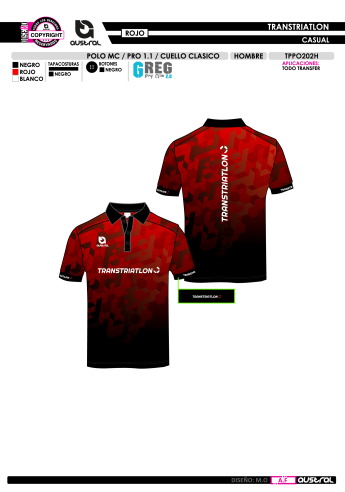 Polo MC PRO 1.1 - Cuello Clásico - Rojo