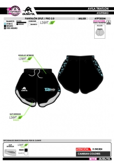 Pantalón Split PRO 2.0 - Negro 2