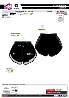 Pantalón Split PRO 2.0 - Negro 2