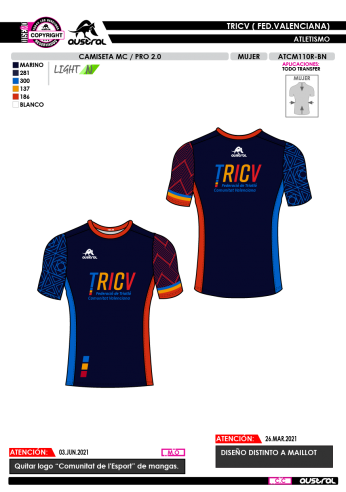 Camiseta MC PRO 2.0 - Marino