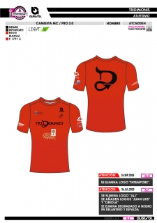 Camiseta MC PRO 2.0 - Rojo 2