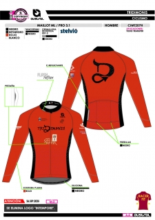 Maillot ML PRO 3.1 - Rojo 2