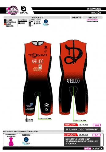 Tritraje K - Rojo