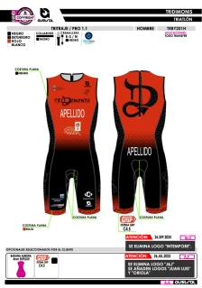 Tritraje PRO 1.1 - Rojo 2