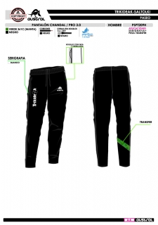 Pant. Chándal PRO 3.0 - Negro 2