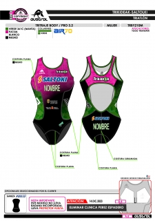 Tritraje Body 3.2 - Fucsia 2