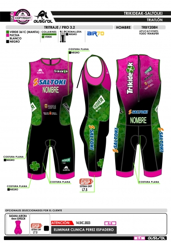 Tritraje PRO 3.2 - Fucsia