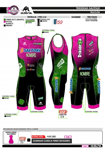 Tritraje PRO 3.0 - Fucsia