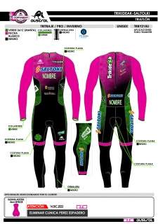 Tritraje PRO invierno - Fucsia 2