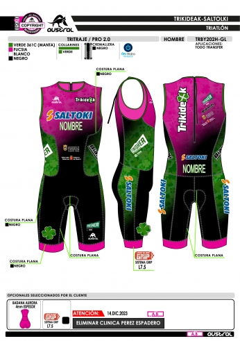 Tritraje PRO 2.0 - Fucsia