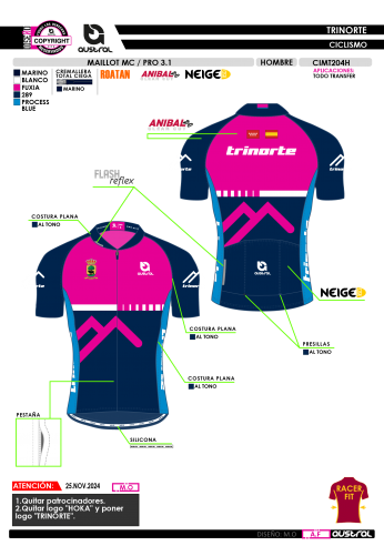 Maillot MC PRO 3.1 - Marino