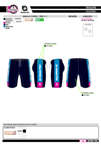 Malla corta PRO 1.1 - Marino