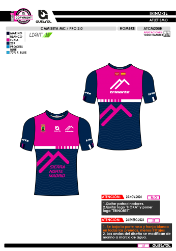 Camiseta MC PRO 2.0 - Marino