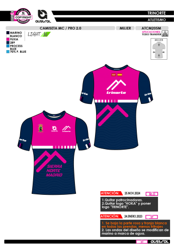 Camiseta MC PRO 2.0 - Marino