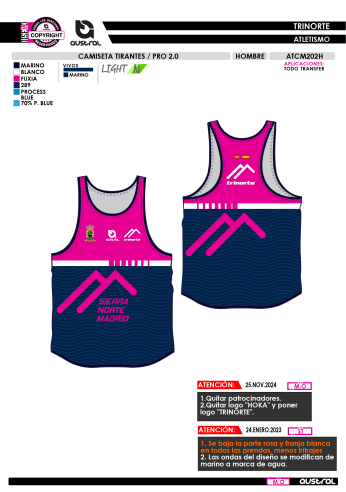Camiseta Tirantes PRO 2.0 - Marino