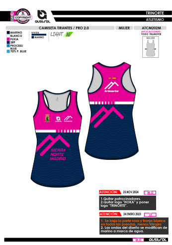 Camiseta Tirantes PRO 2.0 - Marino