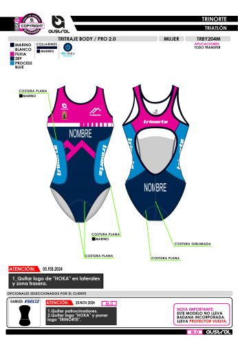 Tritraje Body PRO 2.0 - Marino