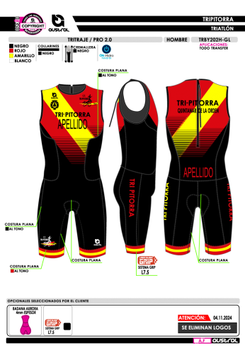 Tritraje PRO 2.0 - Negro