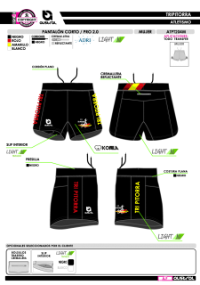 Pantalón Corto PRO 2.0 - Negro 2