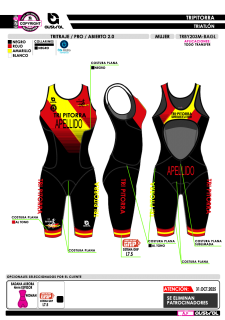Tritraje PRO abierto 2.0 -... 2