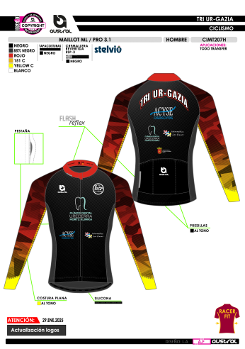 Maillot ML PRO 3.1 - Negro