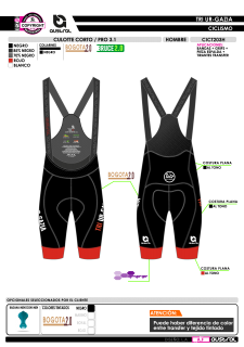 Culotte Corto PRO 3.1 - Negro 2