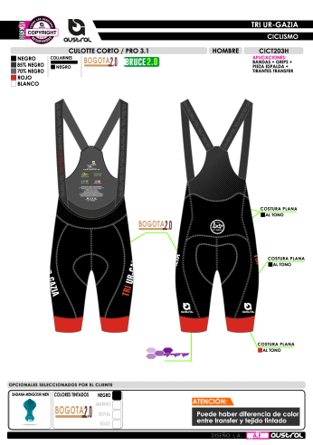 Culotte Corto PRO 3.1 - Negro