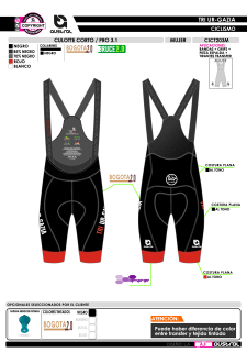 Culotte Corto PRO 3.1 - Negro 2