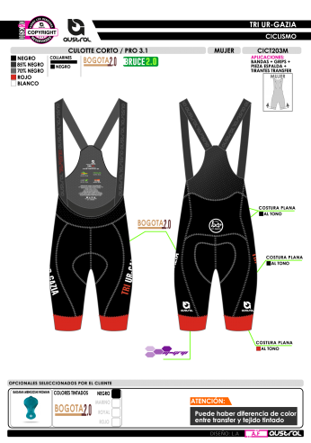 Culotte Corto PRO 3.1 - Negro