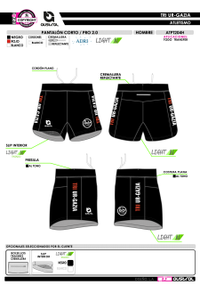 Pantalón Corto PRO 2.0 - Negro 2