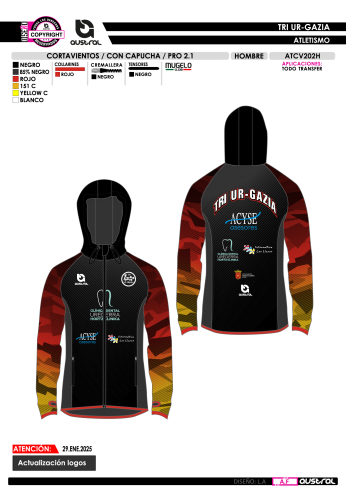 Cortavientos PRO 2.1 con Capucha - Negro