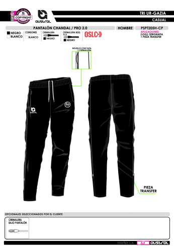 Pantalón Chándal PRO 2.0 -  Negro