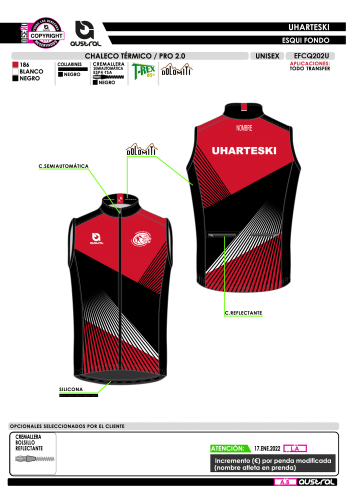 Chaleco Térmico PRO 2.0 - Rojo Chaleco Térmico PRO 2.0 - Rojo