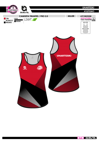 Camiseta Tirantes PRO 2.0 - Rojo