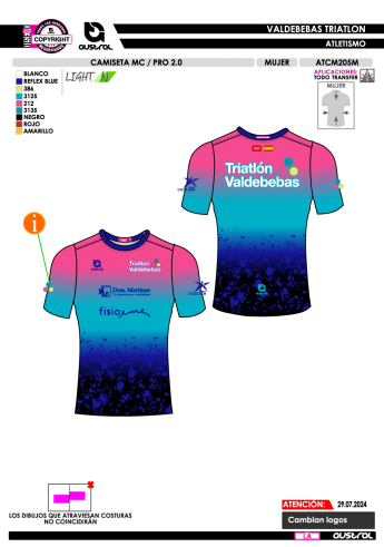 Camiseta MC PRO 2.0 - Celeste