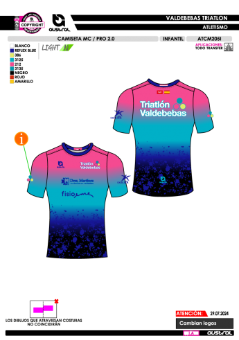 Camiseta MC PRO 2.0 - Celeste