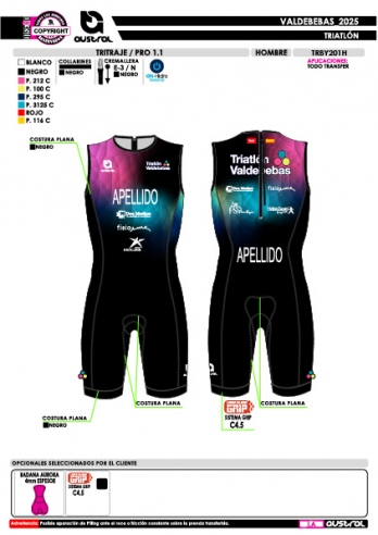 Tritraje PRO 1.1 - Negro