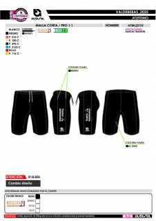 Malla Corta PRO 1.1 - Negro 2