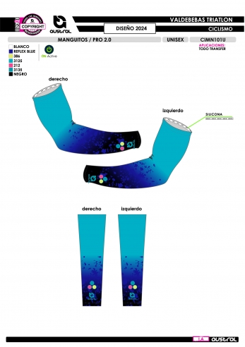 Manguitos PRO 2.0 - Celeste