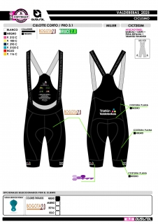 Culotte Corto PRO 3.1 - Negro 2