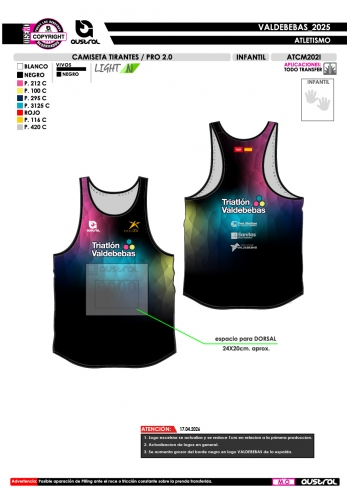 Camiseta Tirantes PRO 2.0 - Celeste