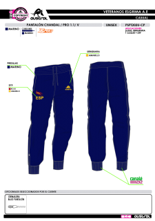 Pant. Chándal PRO 1.1 V -... 2