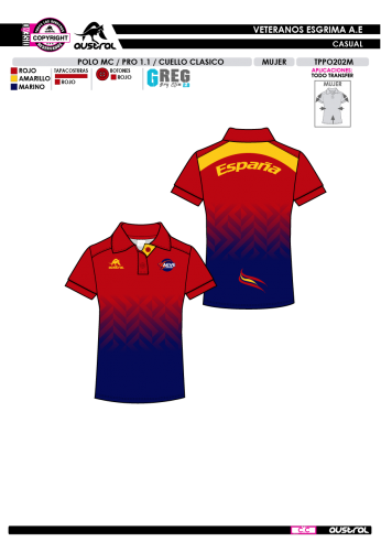 Polo MC PRO 1.1 Cuello Clásico - Rojo